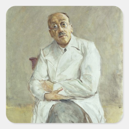 The Surgeon, Ferdinand Sauerbruch, 1932 Vierkante Sticker (Voorkant)