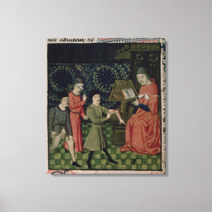 The Surgeon's Clinic, van Guy de Chauliac Canvas Afdruk