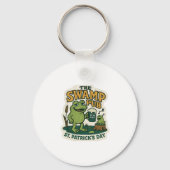 The Swamp Pub Frog St.Patrick's Day Sleutelhanger (Achterkant)