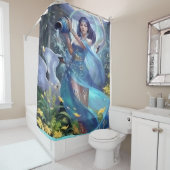 The Swan Enchantress Douchegordijn (In situ)