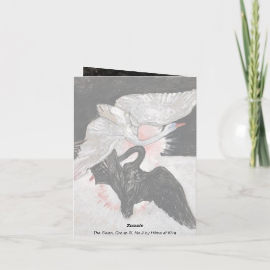 The Swan, Group IX, No.2 van Hilma af Klint Bedankkaart (Achterkant)
