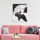 The Swan, Group IX, No.2 van Hilma af Klint Canvas Afdruk (Insitu (Woonkamer))