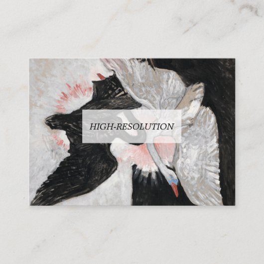 The Swan, Group IX, No.2 van Hilma af Klint Visitekaartje (Voorkant)