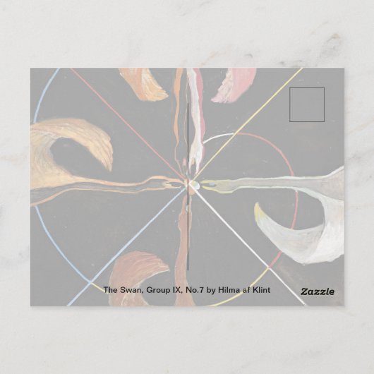 The Swan, Group IX, No.7 van Hilma af Klint Briefkaart (Achterkant)