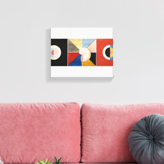 The Swan, Group IX van Hilma af Klint Canvas Afdruk (Insitu (Woonkamer))