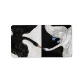 The Swan No.1 van Hilma af Klint Etiket (Voorkant)