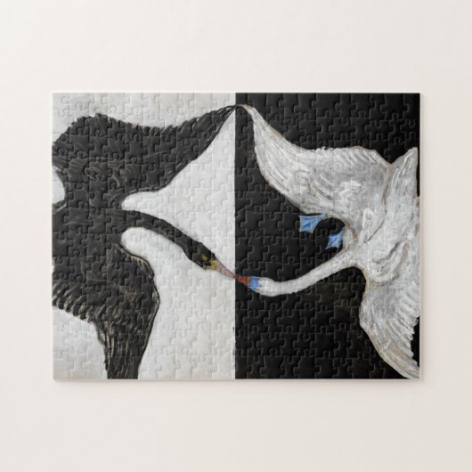 The Swan No.1 van Hilma af Klint Legpuzzel (Horizontaal)