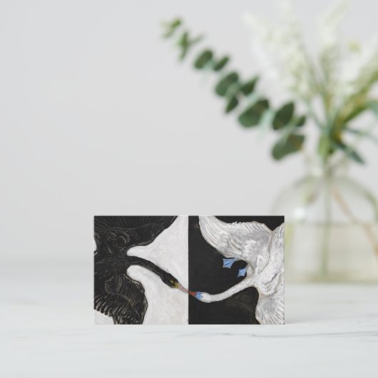 The Swan No.1 van Hilma af Klint Visitekaartje (Staand voorkant)