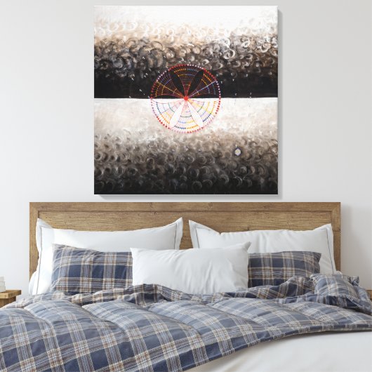 The Swan, nr. 10 | Hilma af Klint | Canvas Afdruk (Insitu (Slaapkamer))