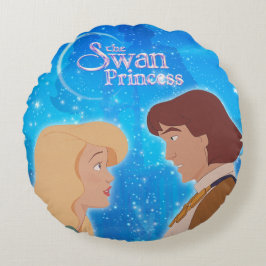 The Swan Princess Pillow - Odette & Derek Rond Kussen