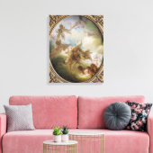 The Swarm of Cupids, c.1767 Canvas Afdruk (Insitu (Woonkamer))