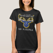The Swede Is Here Sweden Moose Swedish Elk Flag Pr T-shirt (Voorkant)