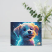 The Sweet and Cudly Pup Briefkaart (Staand voorkant)