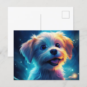 The Sweet and Cudly Pup Briefkaart