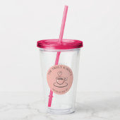 The Sweet Barista Acryltumbler Acryl Drinkbeker (Achterkant)