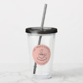 The Sweet Barista Acryltumbler Acryl Drinkbeker (Achterkant)