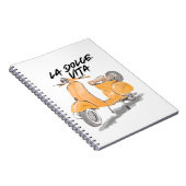 THE SWEET LIFE MOTORCYCLE Tote Bag notebook Notitieboek (Rechterzijde)