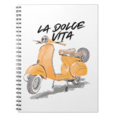 THE SWEET LIFE MOTORCYCLE Tote Bag notebook Notitieboek (Voorkant)
