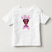 The Sweet ONE Afro Baby Girl Pastel 1e verjaardag Kinder Shirts (Voorkant)