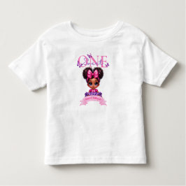 The Sweet ONE Afro Baby Girl Pastel 1e verjaardag Kinder Shirts