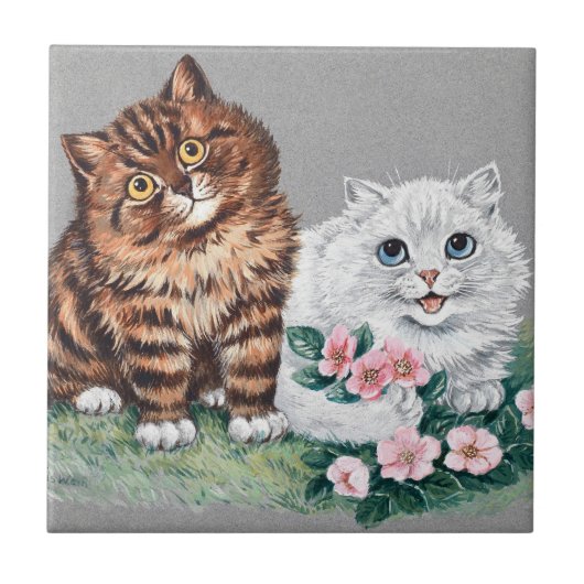 The Sweetest Pair, Louis Wain Tegeltje (Voorkant)