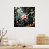 The Swing by Jean-Honore Fragonard Poster (Keuken)