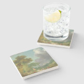 The Swing by Jean-Honore Fragonard Stenen Onderzetter (Zijkant)