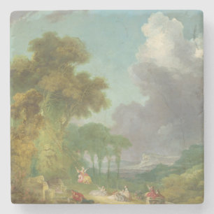 The Swing by Jean-Honore Fragonard Stenen Onderzetter