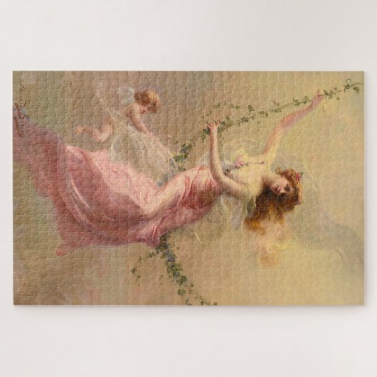 "The Swing" door Edouard Bisson Pre-Raphaelite Legpuzzel (Horizontaal)
