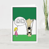 The Swing - Half gebakken strips van Rick Ellis Bedankkaart (Voorkant)