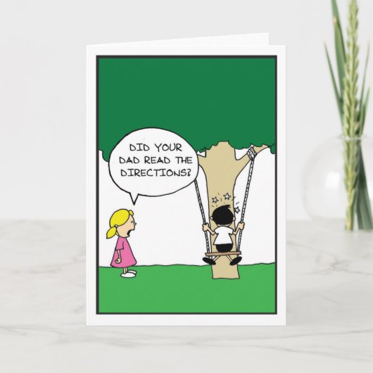 The Swing - Half gebakken strips van Rick Ellis Bedankkaart (Voorkant)