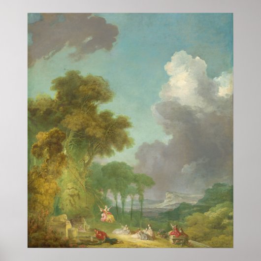 The Swing - Jean Fragonard Fine Art Poster (Voorkant)