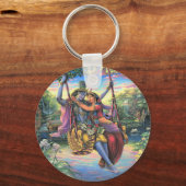 The Swing Pastime - Radha en Krishna Sleutelhanger (Voorkant)