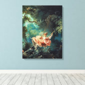 The Swing, The Happy Accidents of the Swing Canvas Afdruk (Insitu (Houten vloer))