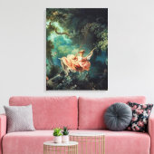 The Swing, The Happy Accidents of the Swing Canvas Afdruk (Insitu (Woonkamer))