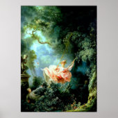 The Swing" van Jean-Honoré Fragonard Poster (Voorkant)