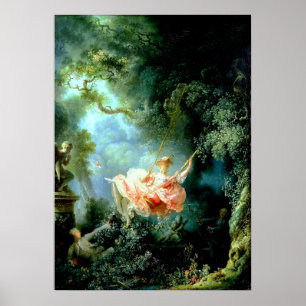 The Swing" van Jean-Honoré Fragonard Poster