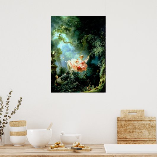The Swing" van Jean-Honoré Fragonard Poster (Keuken)