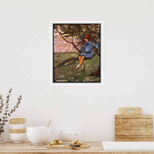 The Swinging Bough by Florence Harrison Poster (Keuken)