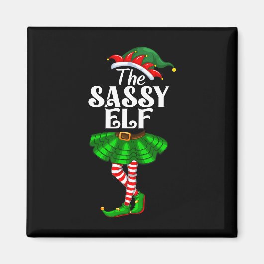 The Sy Elf Xmas Funny Christmas Matching Family Pa Magneet (Voorkant)
