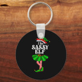 The Sy Elf Xmas Funny Christmas Matching Family Pa Sleutelhanger (Voorkant)