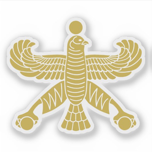 The symbol of the Achaemenid Falcon, Iran Sticker (Voorkant)