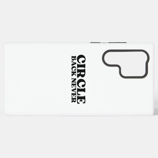 The System Firewall | Circle Back Never Samsung Galaxy Hoesje (Achterkant horizontaal)