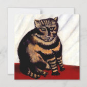 "The Tabby" van Henri Rousseau Magnetische Uitnodiging (Voorkant)