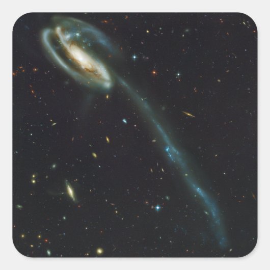 The Tadpole Galaxy UGC 10214 Vierkante Sticker (Voorkant)