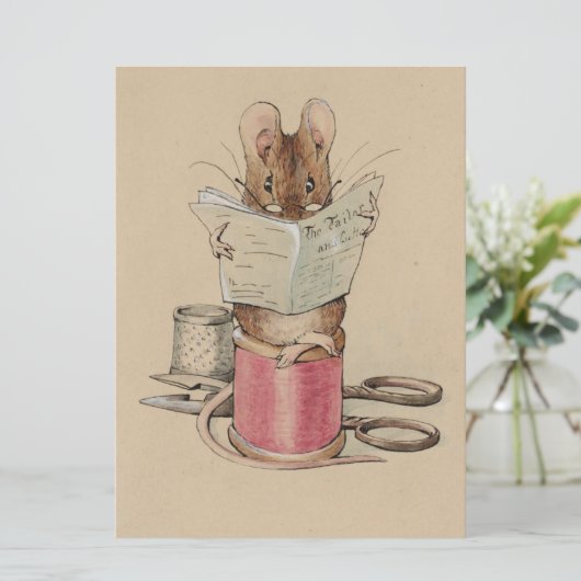 The Tailor Mouse (van Beatrix Potter) Kaart (Staand voorkant)