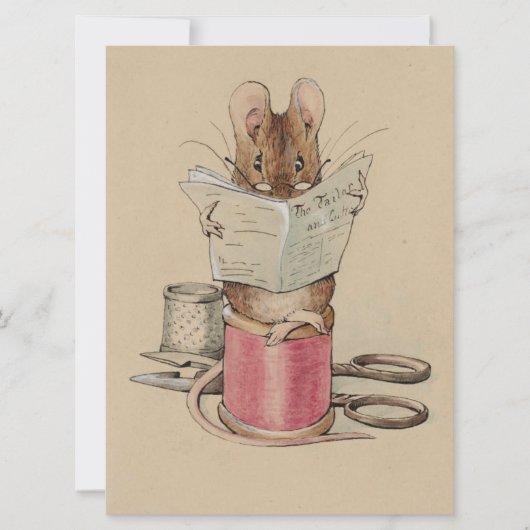The Tailor Mouse (van Beatrix Potter) Kaart (Voorkant)
