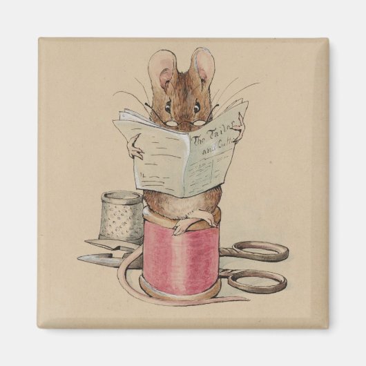 The Tailor Mouse (van Beatrix Potter) Magneet (Voorkant)