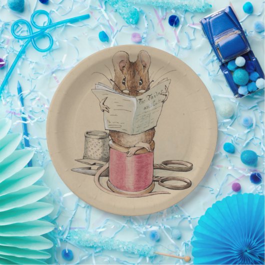 The Tailor Mouse (van Beatrix Potter) Papieren Bordje (Feest)
