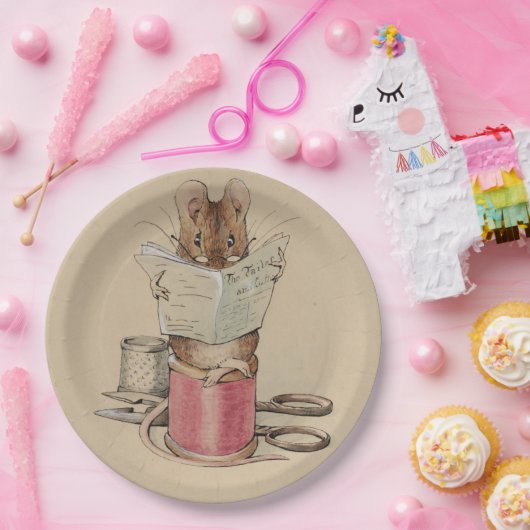 The Tailor Mouse (van Beatrix Potter) Papieren Bordje (Feest)
